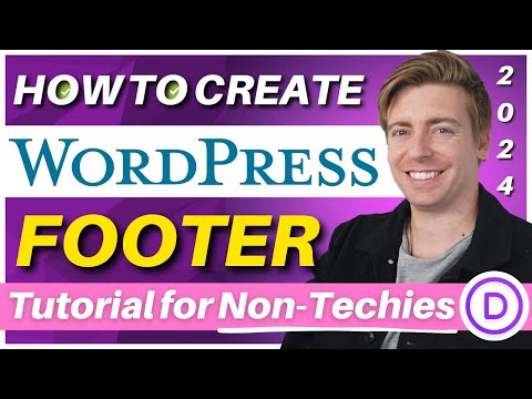 How To Create a WordPress Footer with Divi Theme (Easy Minimalist Footer!) [Video]