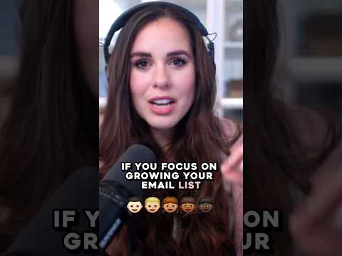 Focus on growing your email list, send emails weekly, and be strategic! [Video]