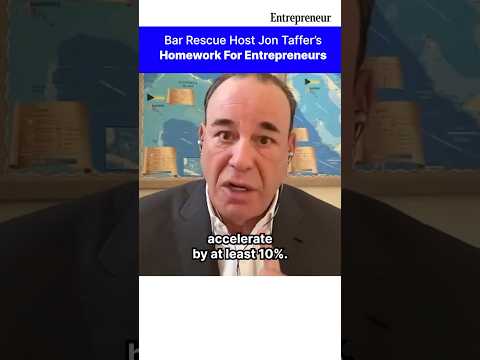 Here’s some homework for all our entrepreneurs out there from the host of #BarRescue, Jon Taffer. [Video]