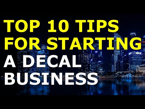 Starting a Decal Business Tips | Free Decal Business Plan Template Included [Video]