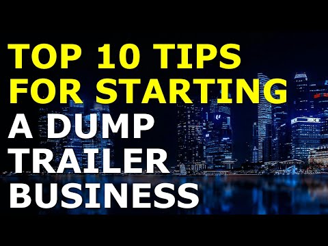 Starting a Dump Trailer Business Tips | Free Dump Trailer Business Plan Template Included [Video]