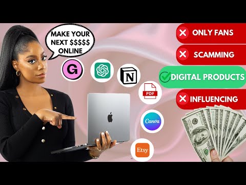 9 Digital Product Ideas YOU Can Sell Online & Make MONEY As A Woman + (HOW TO START) [Video]