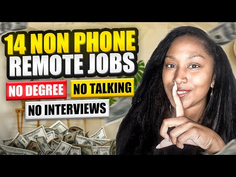 14 No Talking Websites Remote Work From Home Jobs | Up To $26 Hour | No Degree Needed |No Interview [Video]