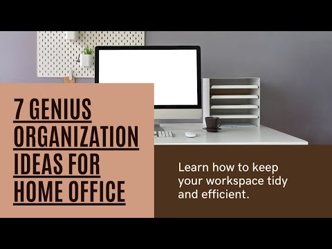 Maximize Productivity: 7 Genius Home Office Organization Ideas 🏡 | RefreshNest [Video]