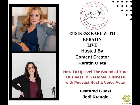 207. How To Uplevel The Sound of Your Biz & To More Biz With Podcast Host & Voice Actor Jodi Krangle [Video]