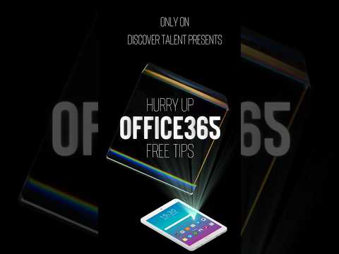 Free Office 365 Office Productivity tips on @DiscoverTalent143 [Video]