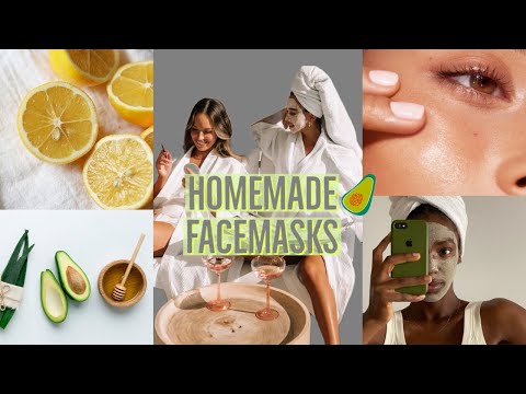 8 Simple natural face masks that really work! 🥑🍋 [Video]