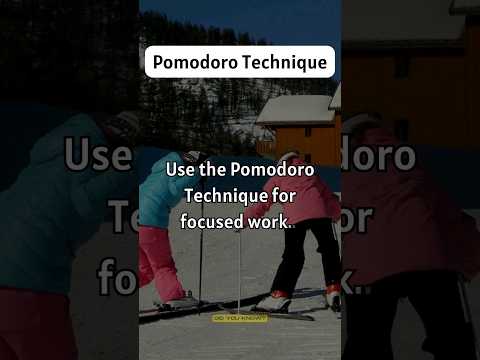 Use the Pomodoro Technique for focused work [Video]