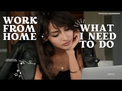 WORK FROM HOME – Valuable tips for creating a productive workspace at home as a homemaker [Video]