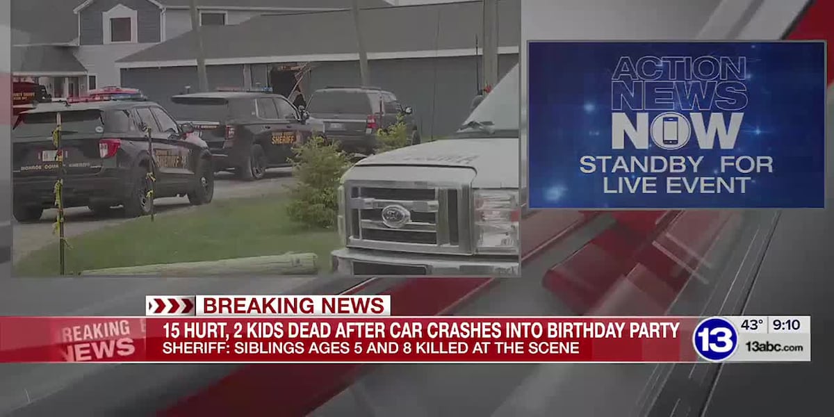 15 hurt, 2 kids dead after car crashes into children