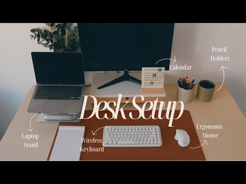 COZY DESK SETUP MAKEOVER | Cable Management, Accessories Unboxing & Organizing tips [Video]