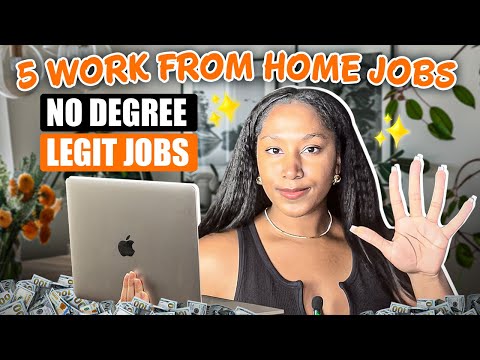 5 Work From Home Jobs NO ONE is Talking About (Without A Degree) & Always Hiring [Video]