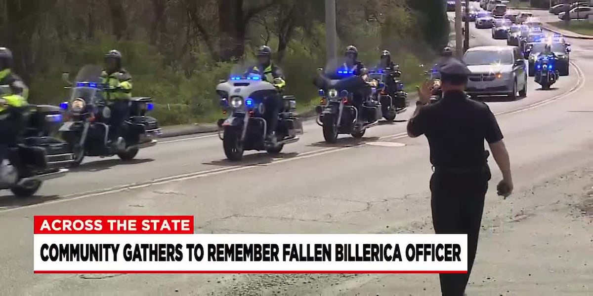 Community gathers to remember fallen Billerica Police Sergeant Ian Taylor [Video]