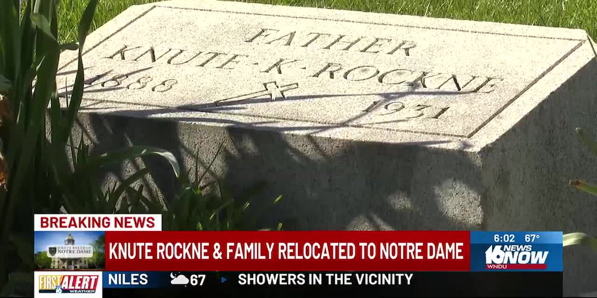 PREVIEW: Knute Rockne grave moved to Notre Dame update [Video]