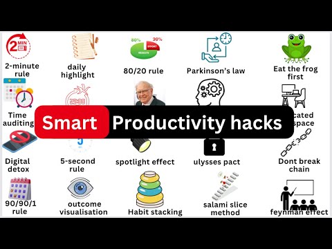 20 productivity hacks Explained in 8 minutes ! [Video]