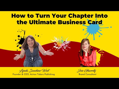 How to Turn Your Chapter Into the Ultimate Business Card with Joie Gharrity [Video]