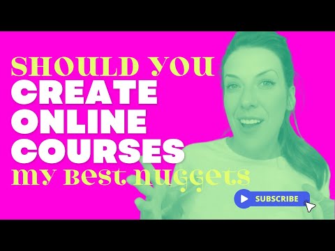 BEST NUGGETS for Online Course Creation and Creators.  Tips and Advice to help you succeed in 2024 [Video]
