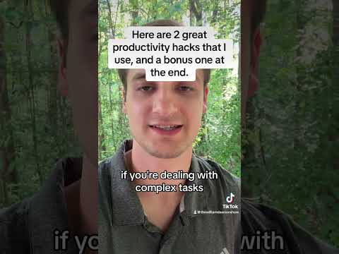 Here are some great productivity hacks that I use every day. [Video]