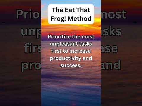 Achieve Success Faster with Healthy Habits: The Eat That Frog Method! 🌟 [Video]