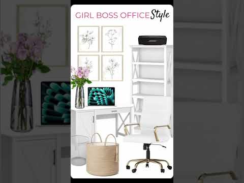 GIRL BOSS OFFICE STYLE Home Office Decor Inspiration [Video]