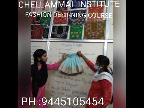 Fashion Designer Course Best Chellammal Institute Madurai-9445105454,9043557425 [Video]