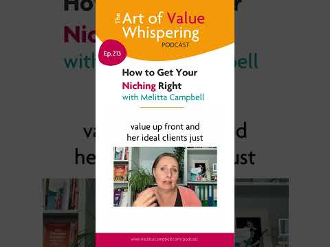 #213: How to Get Your Niching Right [Video]