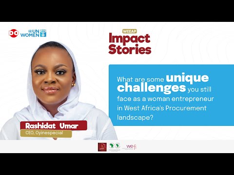 WEEAP beneficiary Mrs. Rashidat shares challenges as a woman entrepreneur in procurement. [Video]
