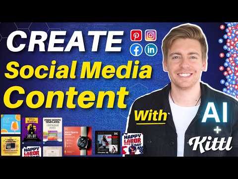 How to Generate STUNNING Social Media Content with AI in Minutes (Kittl Tutorial) [Video]