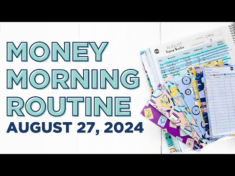 Money Morning Routine | Spending Tracker + Budget Prep [Video]