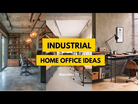 40+ Industrial Home Office Ideas for a Productive Workspace [Video]