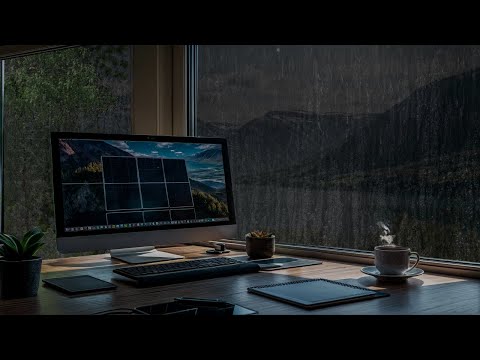 Rainy Day Office: A Productive Workspace with a View of Nature’s Serenity [Video]