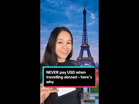 Here’s why you should NEVER pay USD when abroad 🤯🤫 [Video]