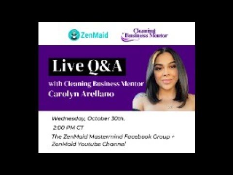 🌟 Join Us for a Live Q&A with Cleaning Business Mentor Carolyn Arellano! 🌟 [Video]