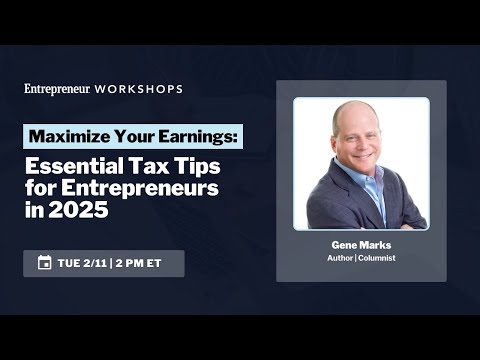 Maximize Your Earnings: Essential Tax Tips for Entrepreneurs in 2025 [Video]